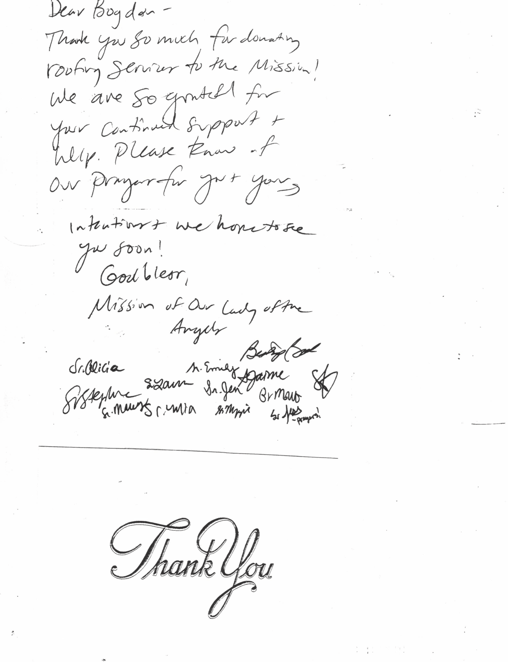 Thank you note 2